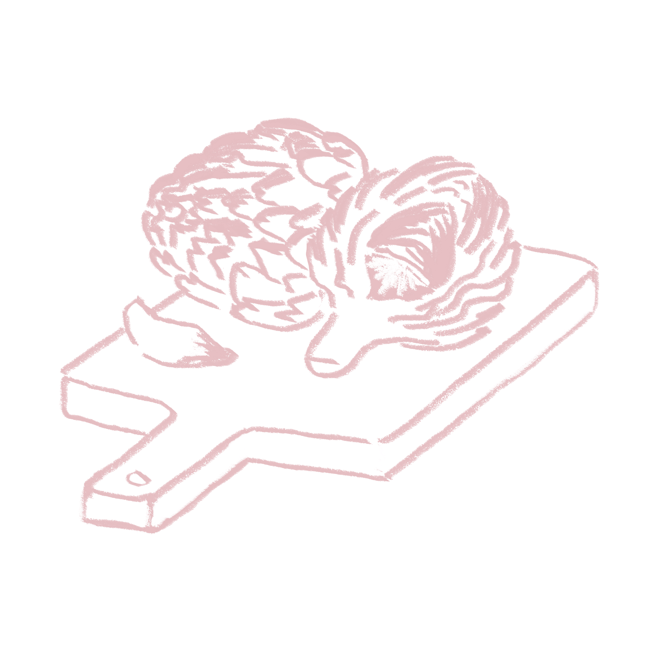 Platillo de alcachofa artesanal