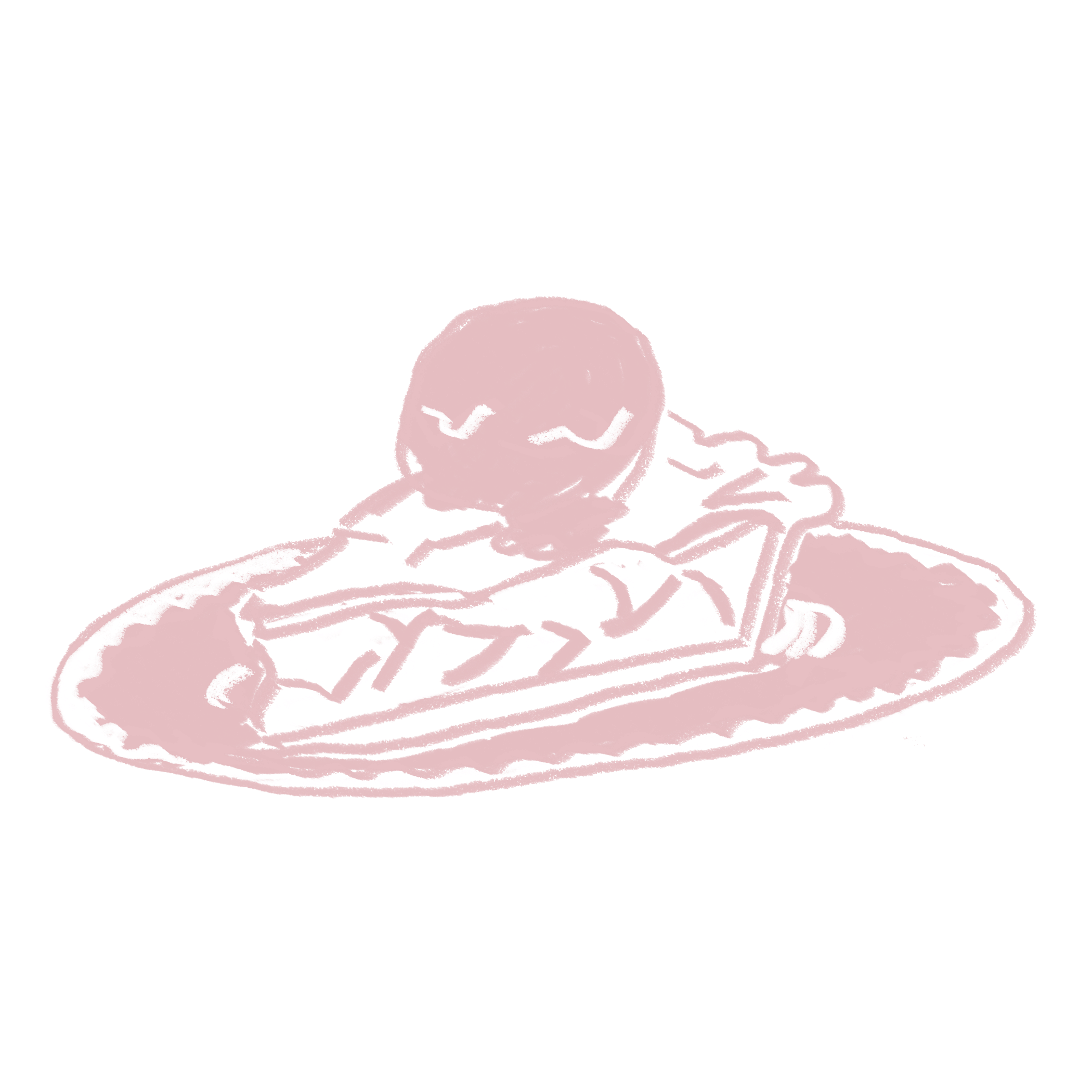 Postre de tarta de manzana